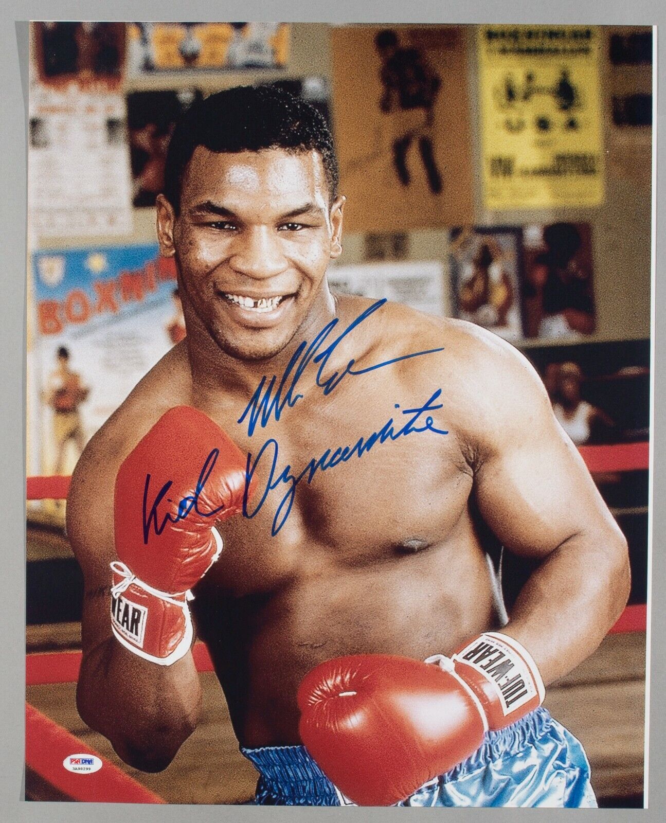 Mike Tyson Signed Kid Dynamite 16x20 Photo Poster painting PSA/DNA COA Boxing Picture Autograph