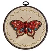 Butterfly Bead Embroidery Kit &ndash; 15x15cm DIY Cross Stitch Set