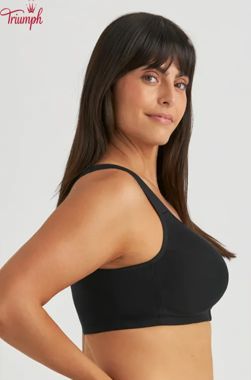 Triumph - (4 buc.) Sutien din bumbac cu spatele &icirc;n X, cu &icirc;nchidere &icirc;n față