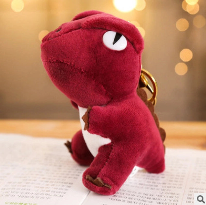 Creative Dinosaur Plush Toy Tyrannosaurus Rex Toy Keychain Bag Pendant Small Doll Machine Doll
