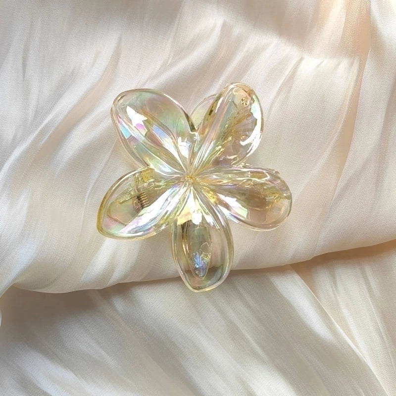 Egg Flower Hairpin Transparent AB Color Grab Hair Shark Clip Gradient Hair Grab Advanced Hair Accessories
