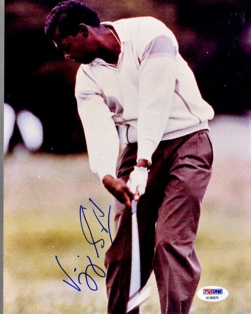 Vijay Singh Signed - Autographed Golf 8x10 Photo Poster painting -- Masters Winner - PSA/DNA COA