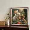 Lapin De P&acirc;ques-Perceuse Ronde Peinture Diamant-40*40Cm