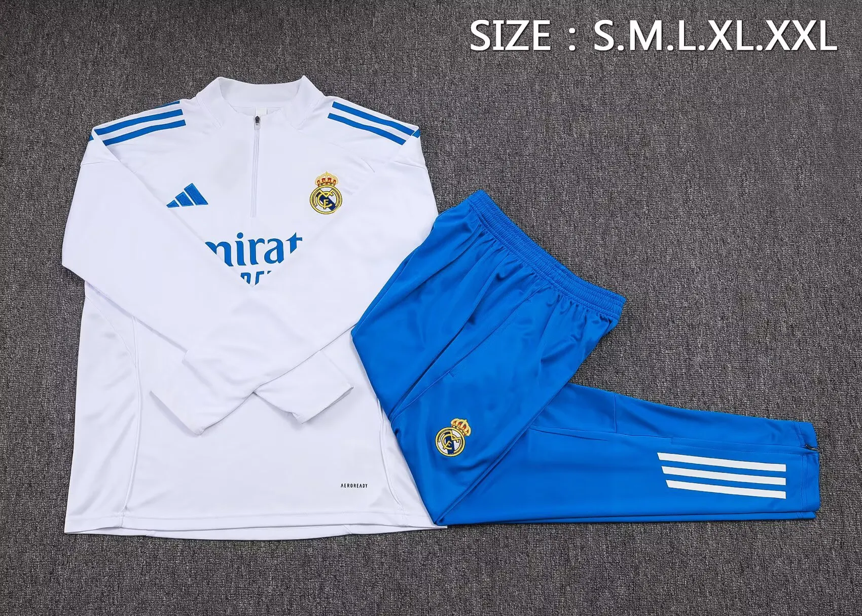 25/26 Real Madrid Half-Pull Training Kit Football