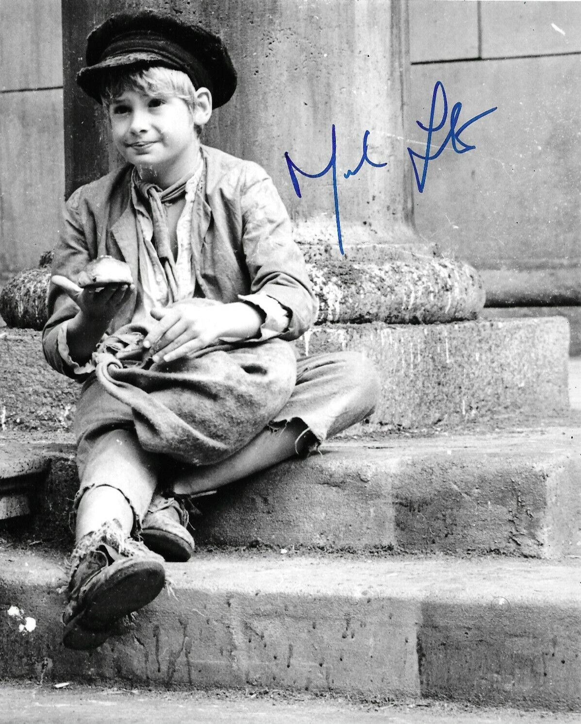 Mark Lester Signed Oliver 10x8 Photo Poster painting With Proof AFTAL