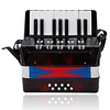 17 Keys 8 Bass Accordion Instrument, Mini Instrument for Students, Early Learning Enlightenment, Suitable for Music Lovers Accordion Mini Accordion with Adjustable Shoulder Straps, Softer Sound, Portable Instrument for Music Beginners