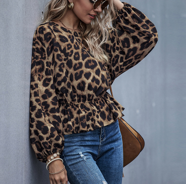 Leopard Print Tops Women's Fashion Trends-Allyzone-Allyzone