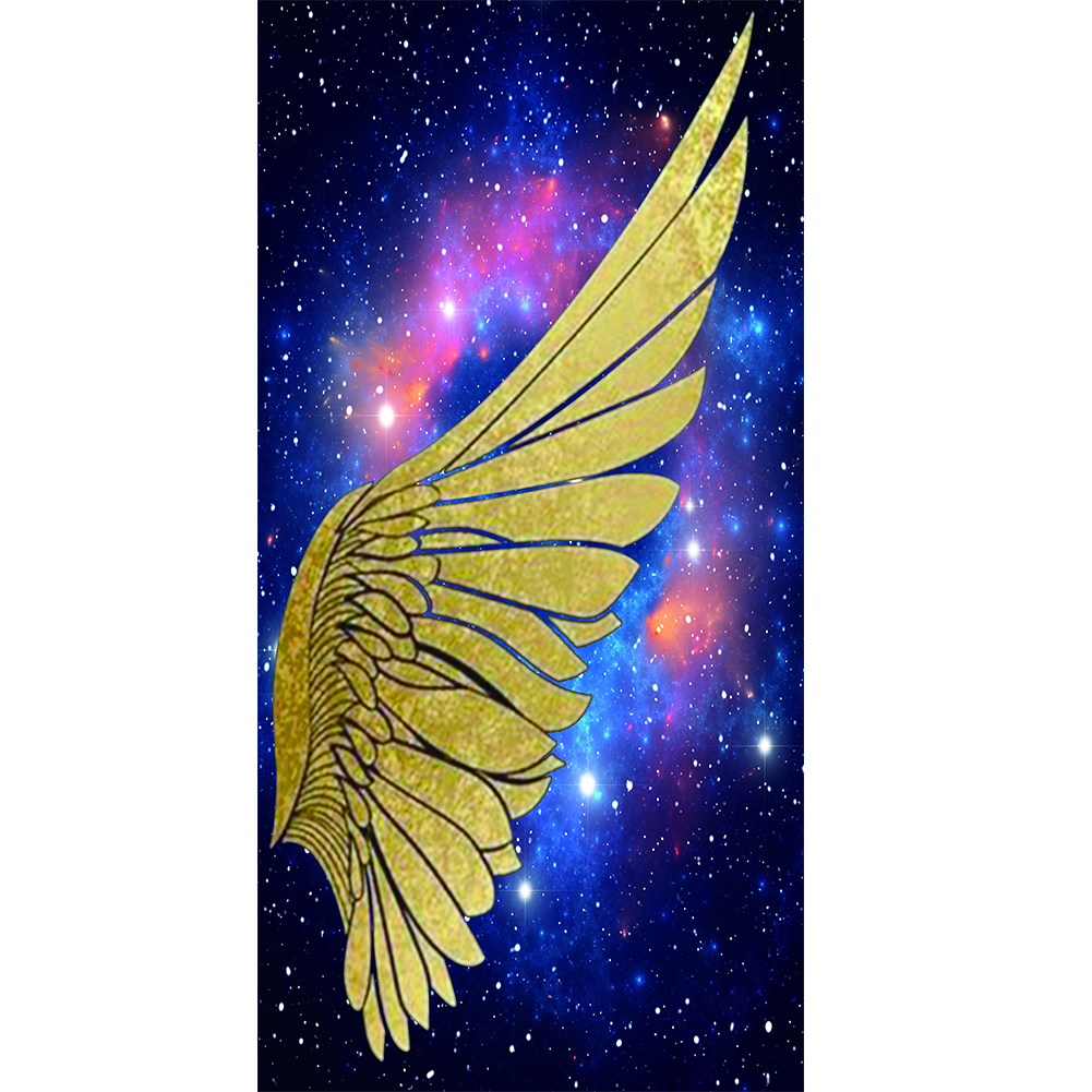 

40*80CM - Round Drill Diamond Painting - Wings Angel, 501 Original