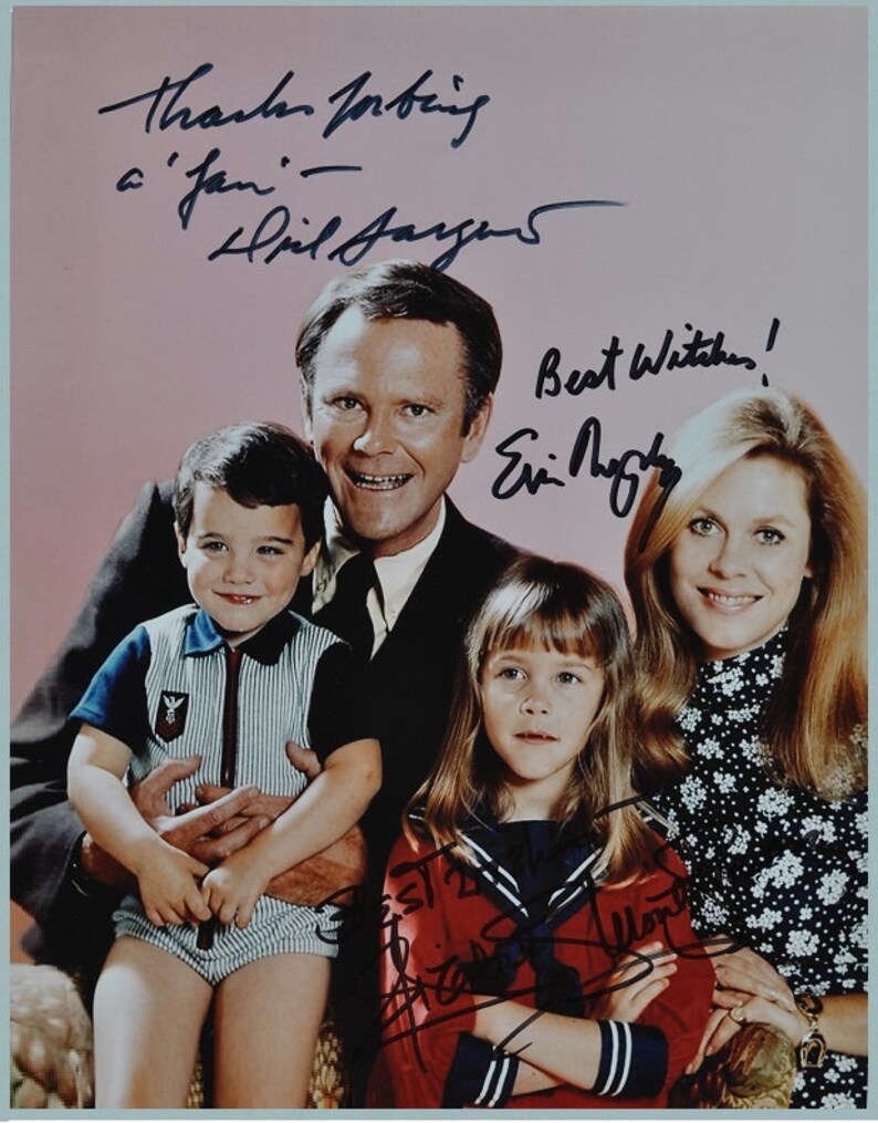 ELIZABETH MONTGOMERY, DICK Sargent & Erin Murphy Signed Photo Poster painting Bewitched wcoa