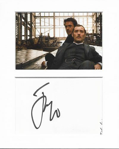 Jude Law Sherlock Holmes authentic hand signed autograph signature and Photo Poster painting AFT