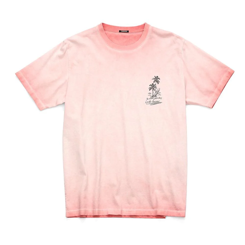 SIMWOOD 2021 summer new lanscape digital print t-shirt men vintage 100% cotton breathable plus size tops matching couple t shirt