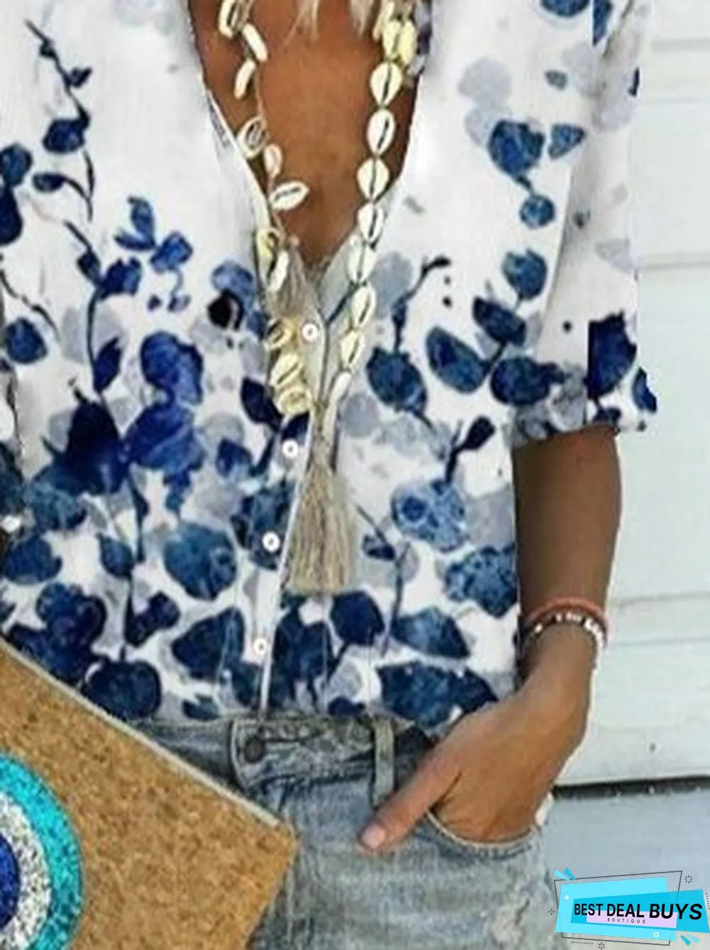 Long Sleeve V Neck Tops