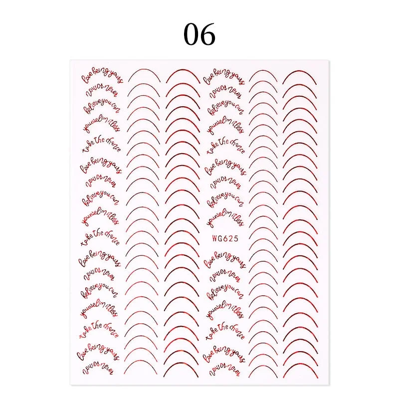 1PC 3D Nail Stickers Black Glitter Silver Star Self-Adhesive Slider Letters Nail Art Decorations Decals Manicure Accessories-Nail Inspo