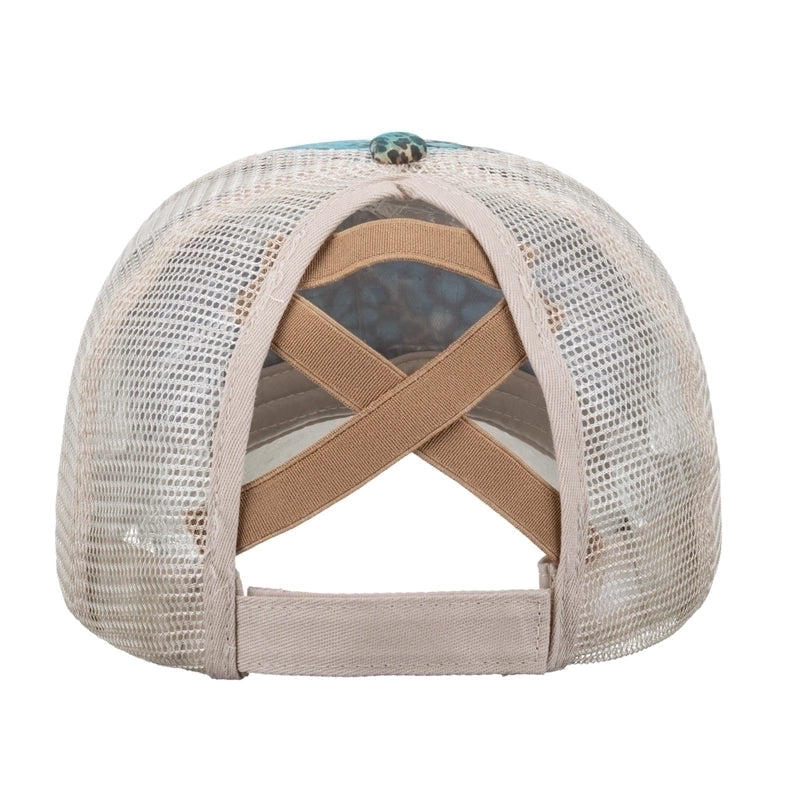 Women’s Fashion Color Block Flower Leopard Baseball Cap