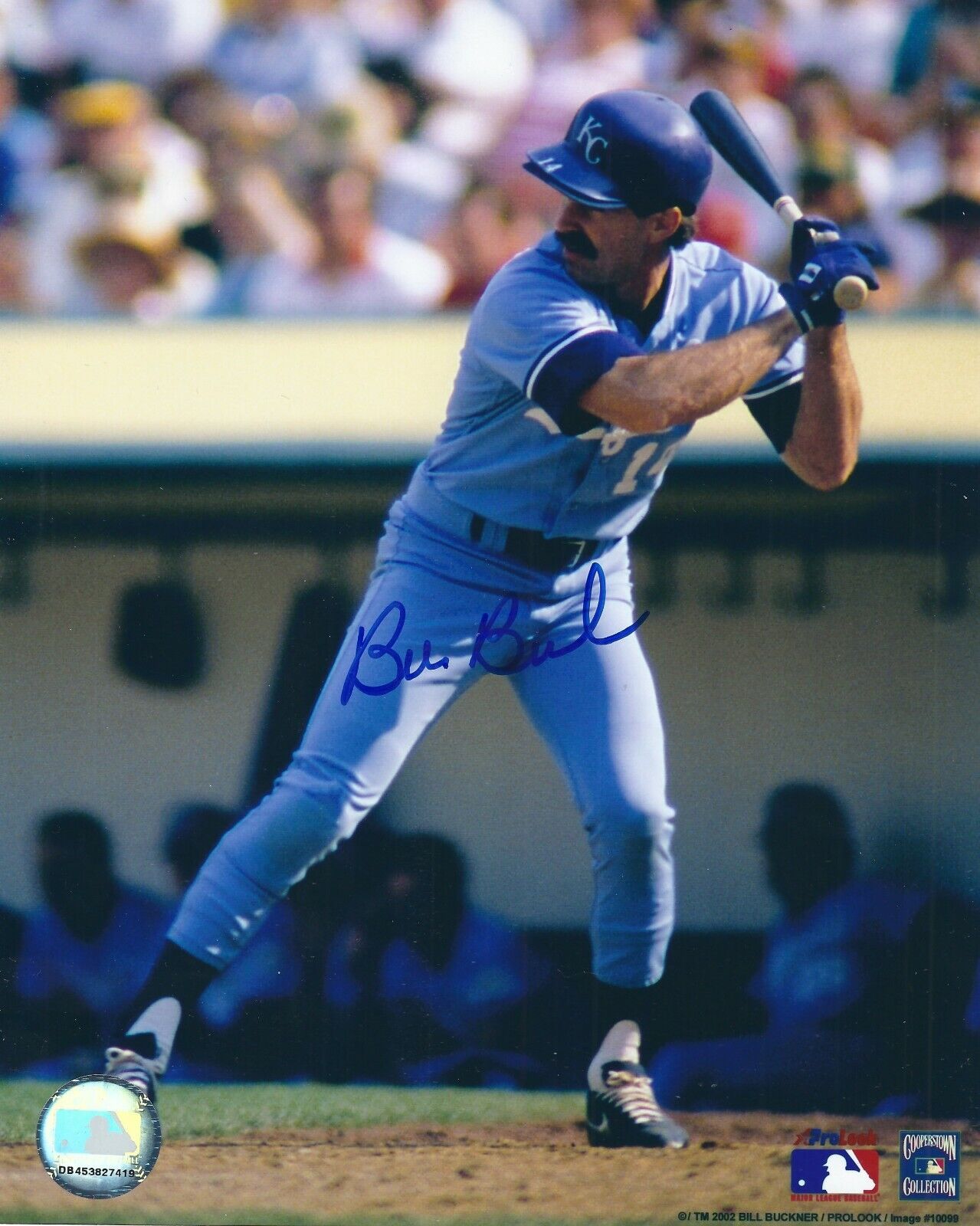 Signed 8X10 BILL BUCKNER Kansas City Royals Autographed Photo Poster painting - COA