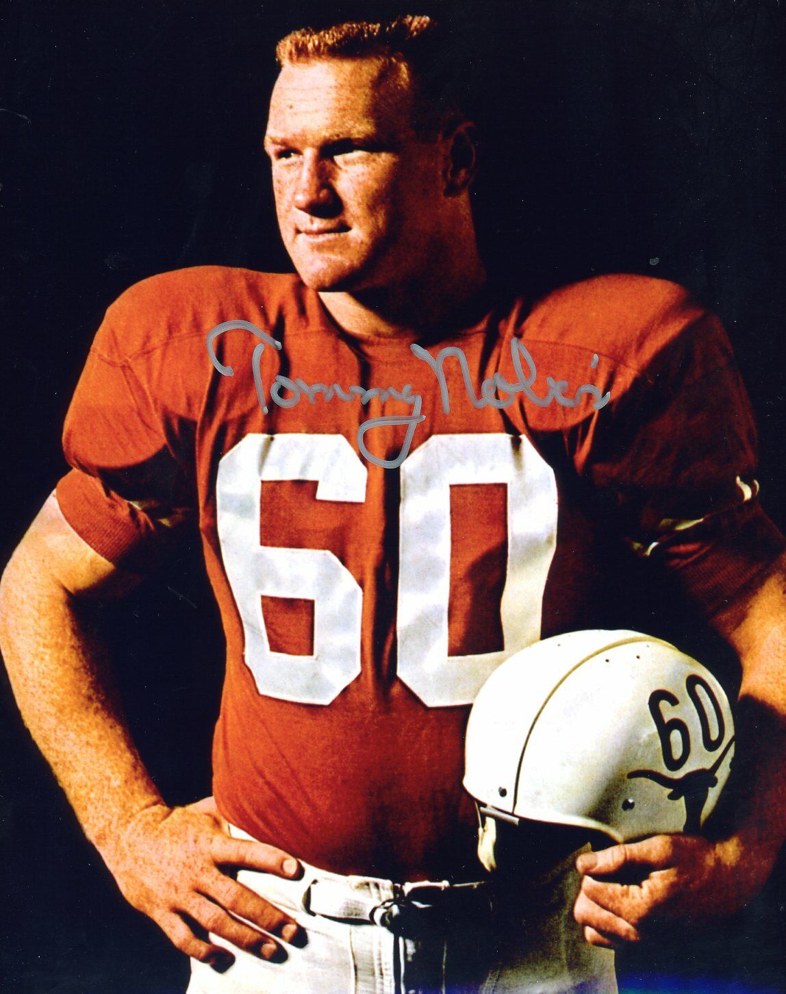 Tommy Nobis autographed 8x10 Texas Longhorns In Person #2