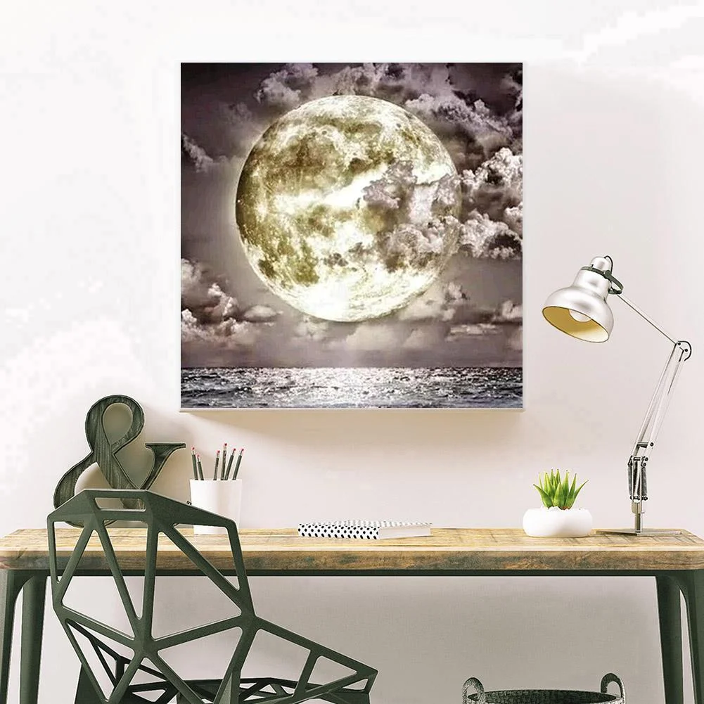 Diamond Painting - Full Round Drill - Moon(30*30cm)