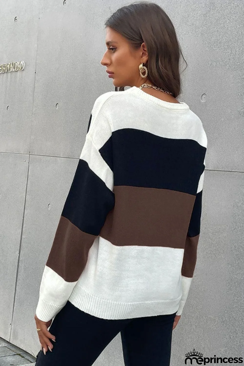 Longing For Fall Color Block Sweater