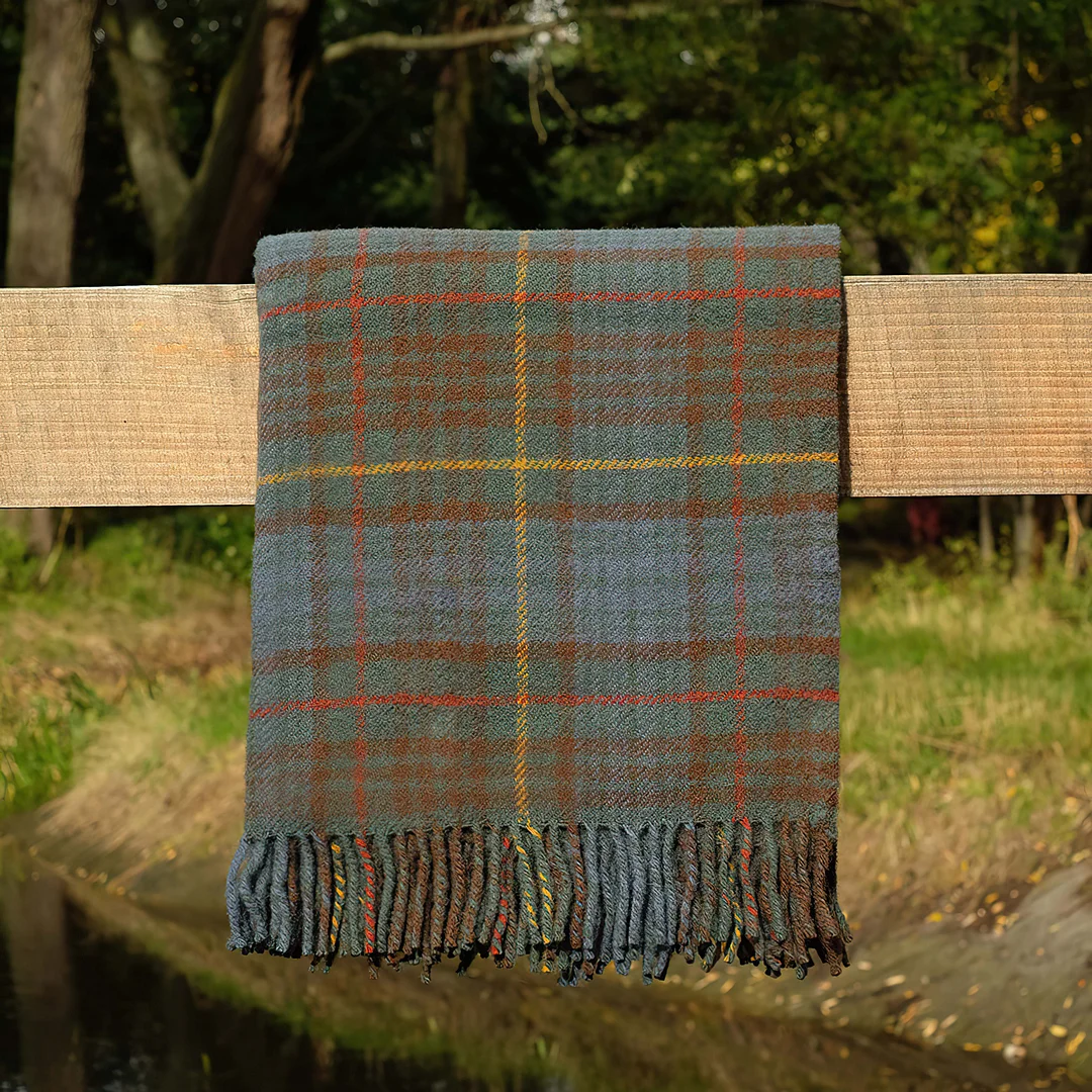 Vintage Scottish Plaid Cozy Scarf