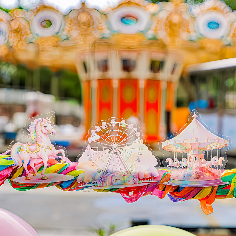 PET 스티커 - 별빛 놀이공원 시리즈 몽환적이고 귀여운 조경