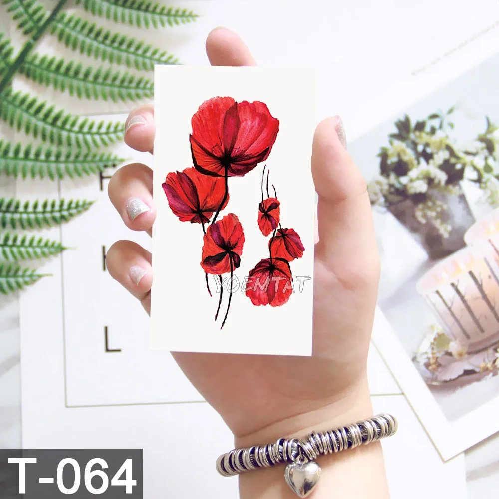 Waterproof Temporary Tattoo Sticker Cute Watercolor Cartoon Design Children Lamp Water Transfer Tatto Marine Man Girl Fake Tatoo