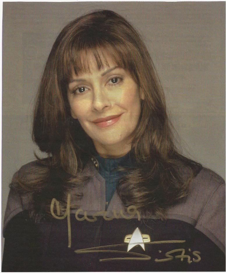 Marina Sirtis - Star Trek First Contact signed Photo Poster painting