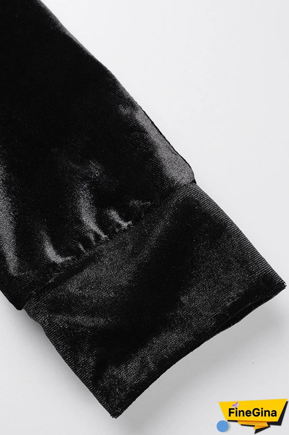 Blue Street Patchwork Solid Draped asymmetrical Straight Long Sleeve Two Pieces