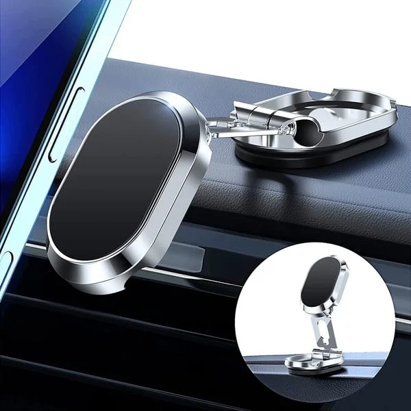 🔥Last Day Promotion 50% OFF - Alloy Folding Magnetic Car Phone Holder