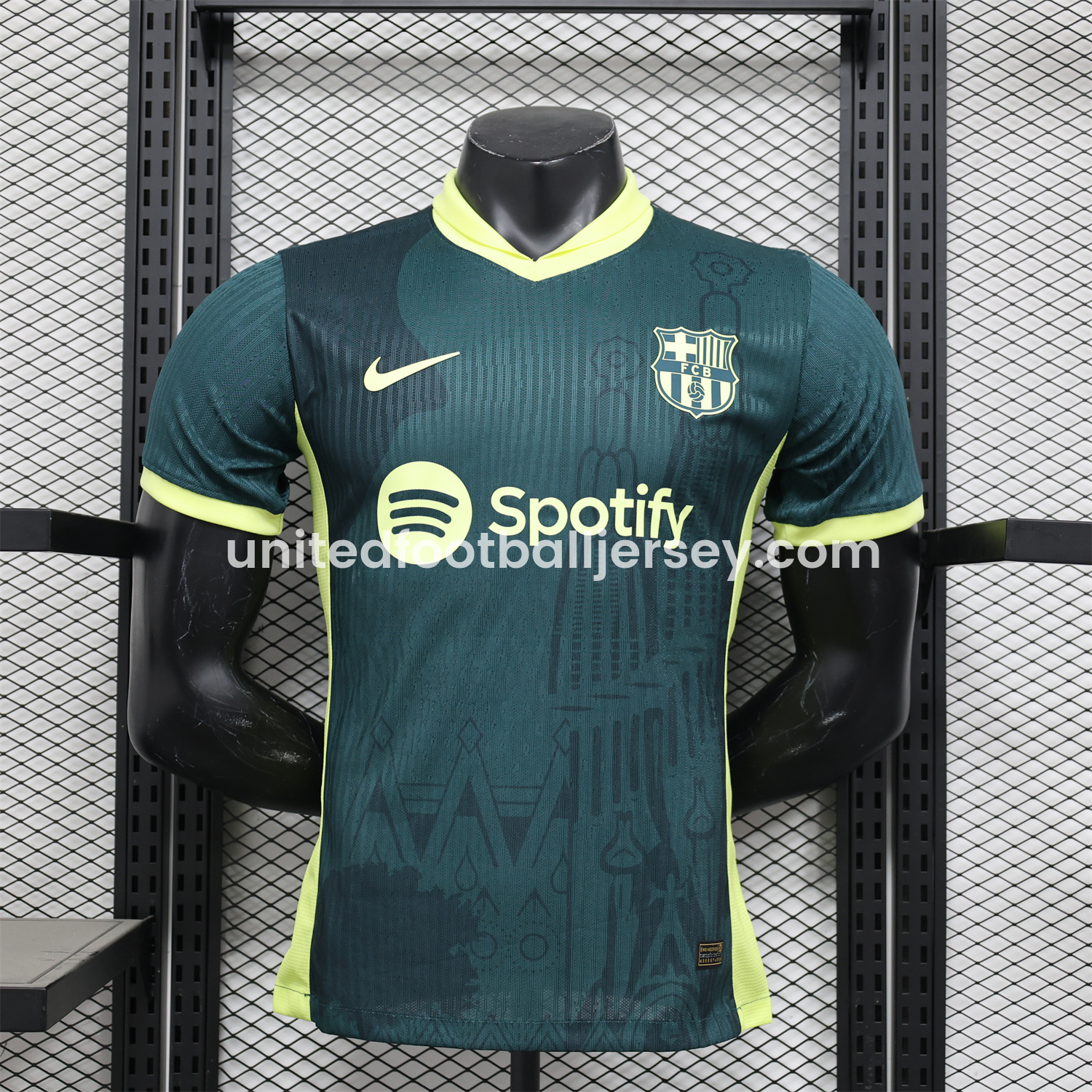 B.A.R.S.A 25-26 Green & Yellow Special Edition Jersey - Player Version
