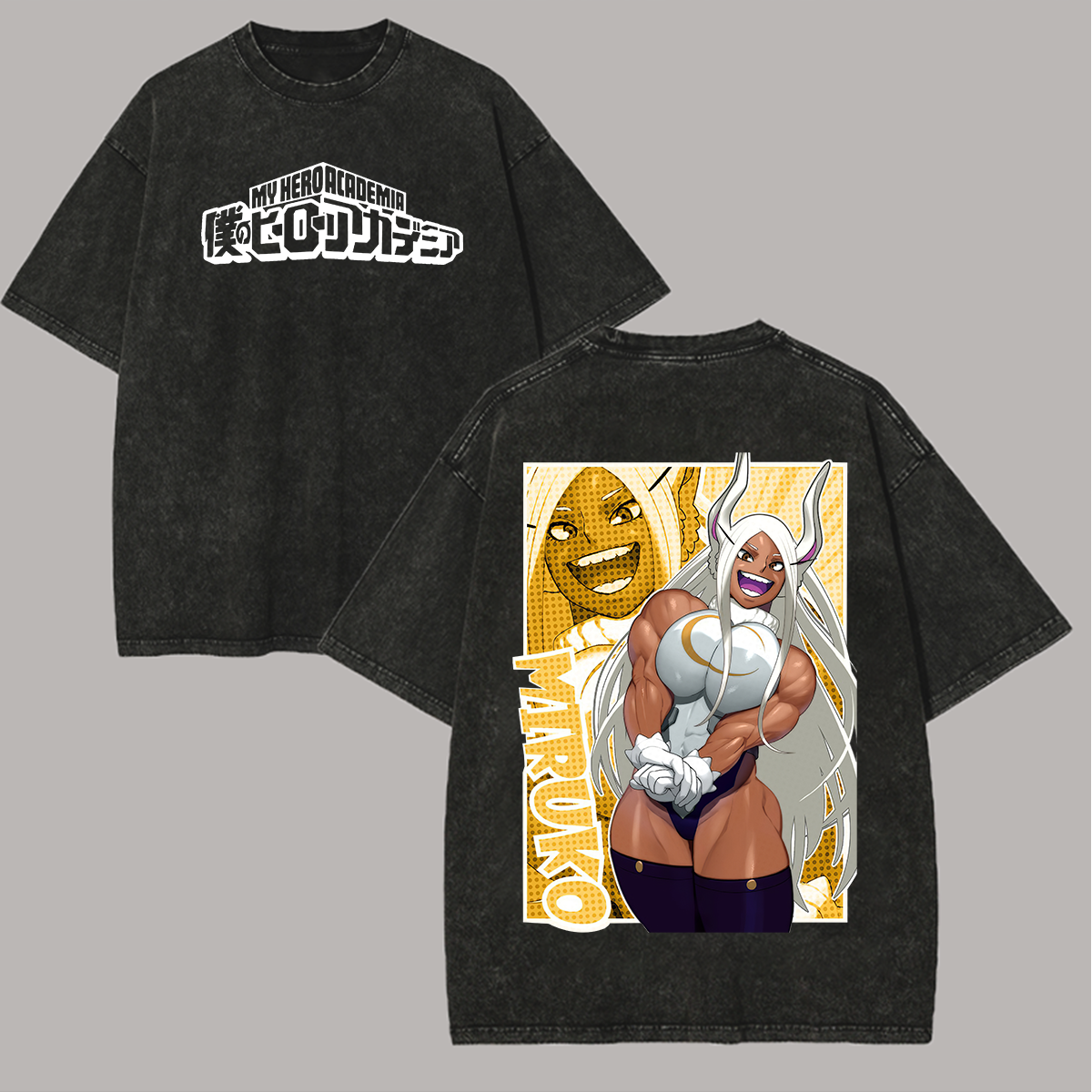 Mirko My Hero Academia Printed Unisex Washed T-Shirt