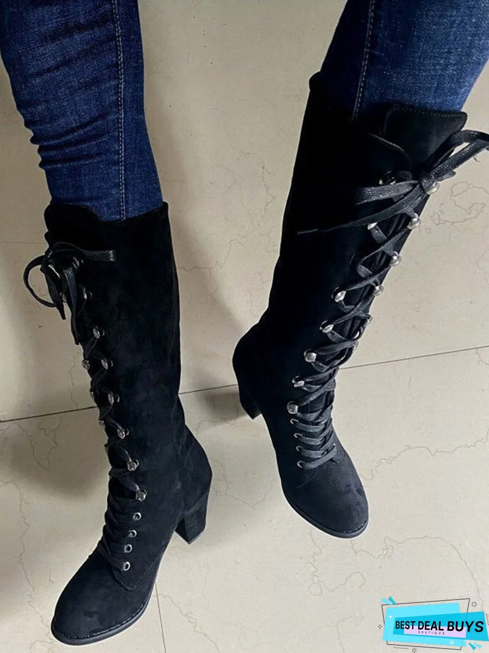 Simple Suede Martin Combat Boots