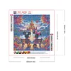 Mickey Mouse Castle - runder Bohrer Diamond Painting - 30*30cm