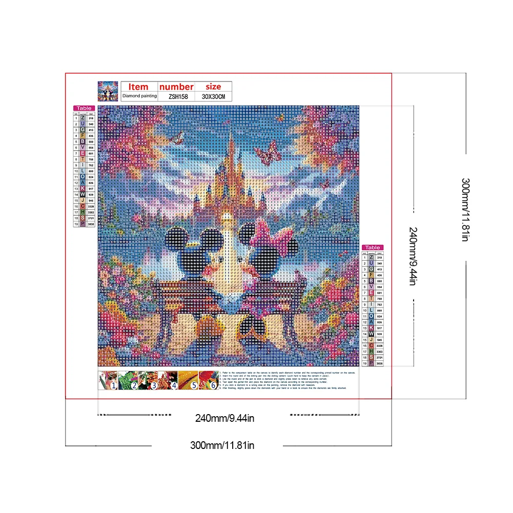 Diamond Painting - Full Round Drill - Mickey Mouse(Canvas|30*30cm)