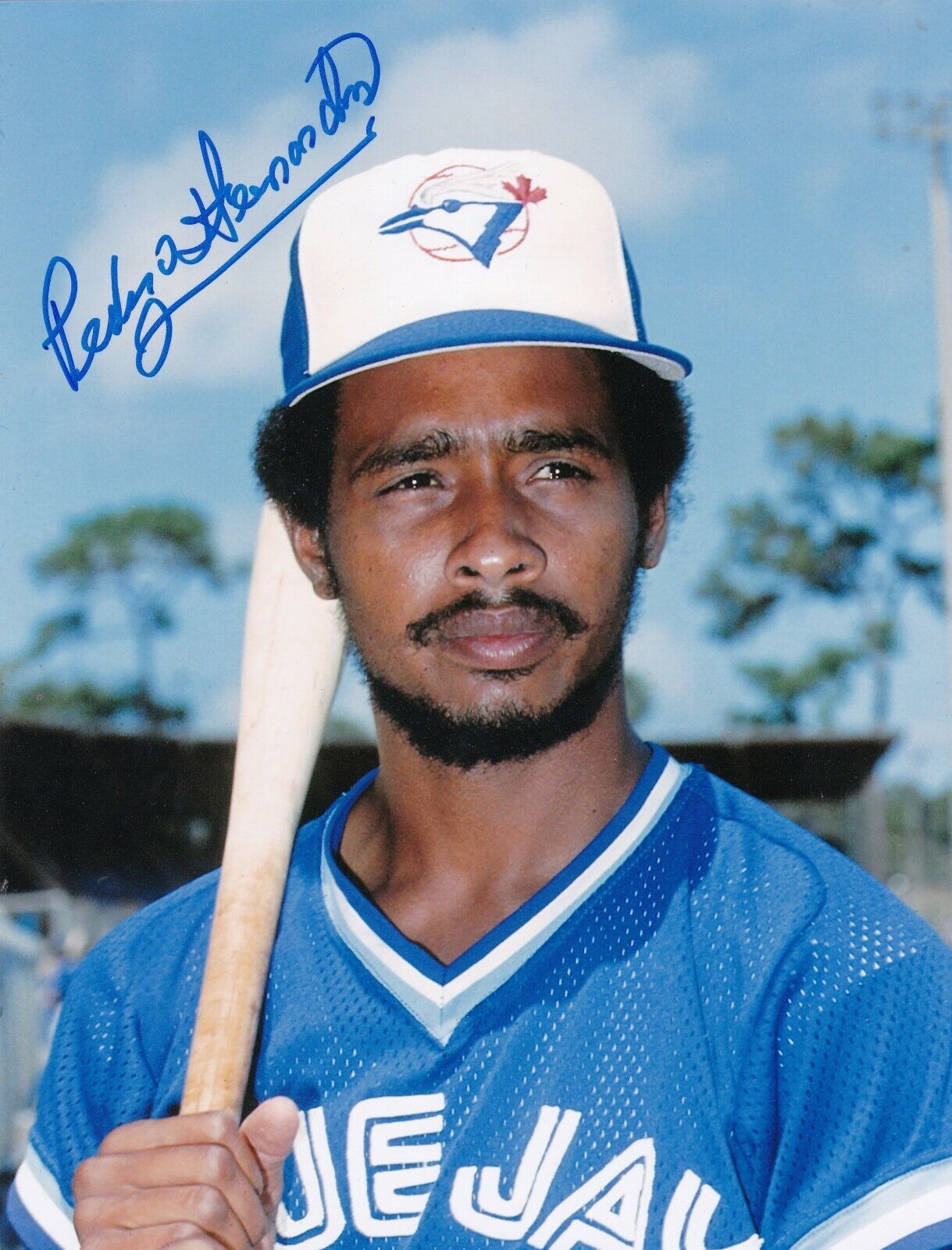 PEDRO HERNANDEZ TORONTO BLUE JAYS ACTION SIGNED 8x10