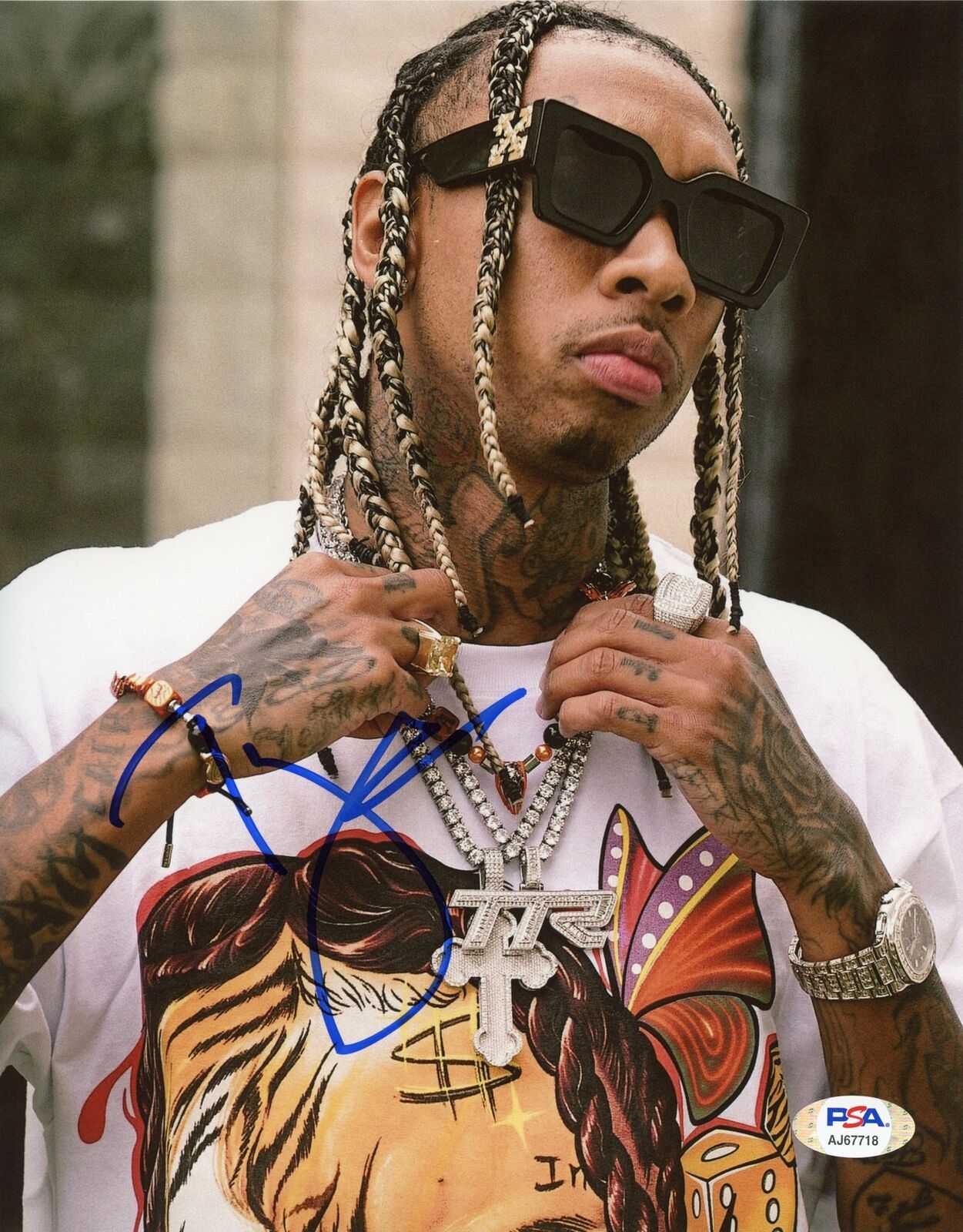 Tyga Signed Autographed 8x10 Photo Poster painting PSA/DNA Authenticated