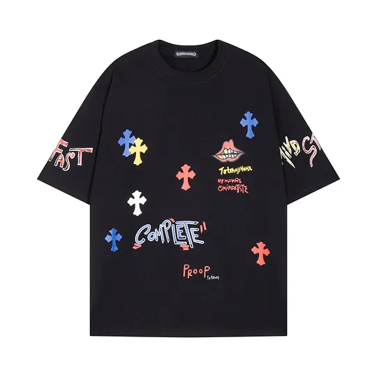 Chrome Hearts Tシャツ黒&白 H0165
