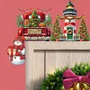DIY Xmas Diamond Art Door Corner Pendants Wooden Door Decoration Kit
