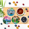6Pcs Diamond Painting Anti Slip Coasters with Holder DIY for Tabletop Protection