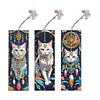 3Pcs Diamond Painting Dream Catcher Cat Bookmarks Kits for Bookworms