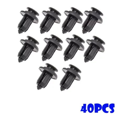 Dronehint 40pc Universal Push Retainer Pin Body Bumper Rivet Trim Moulding Clip Parts (For: Acura) Parts