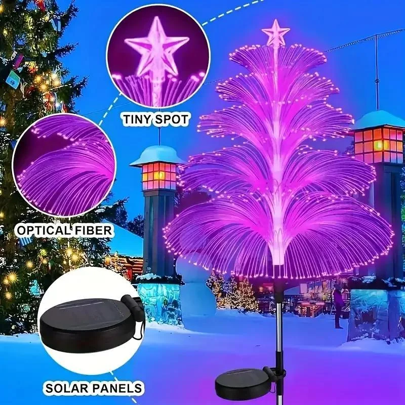 Seven Colors Gradient Solar Christmas Tree Lights
