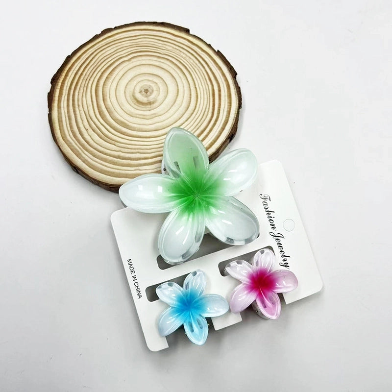 Vacation Modern Style Women’s Flower Resin Hair Claws