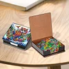 Leather Animals Diamond Painting Notecard Box Flowers Gem Art Sticky Note Holder