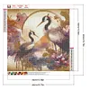 Crane Glass Painting-Full Round Diamond Painting 40*40CM