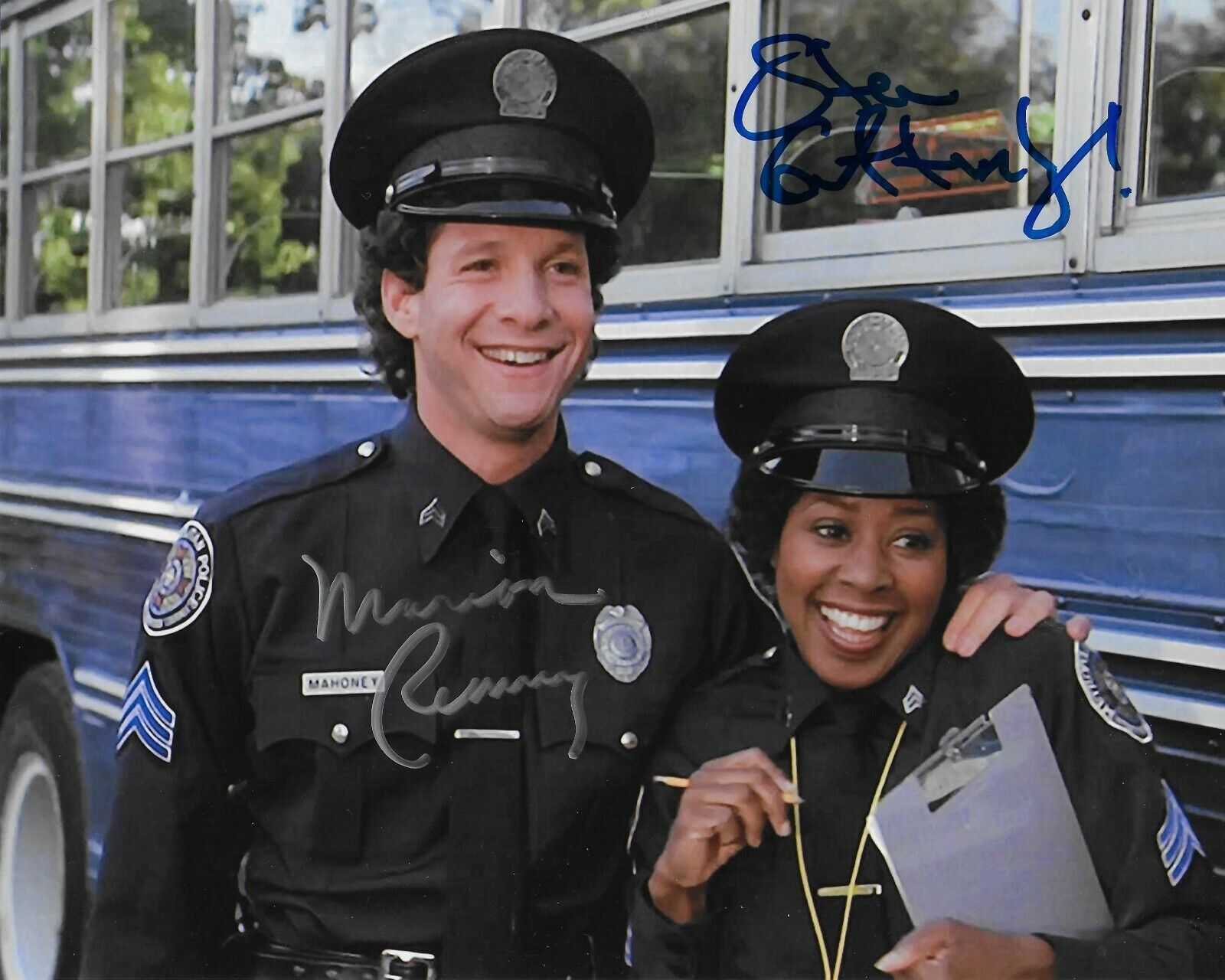 Steve Guttenberg Marion Ramsey Police Academy Original Autographed 8X10 Photo Poster painting