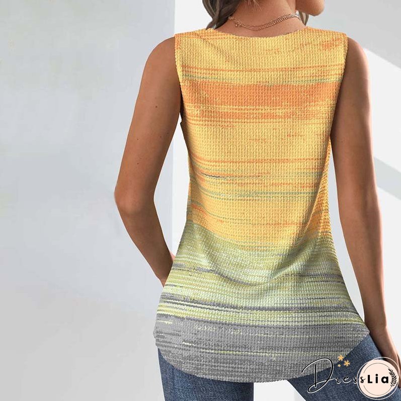 Casual Gradient Tank Top