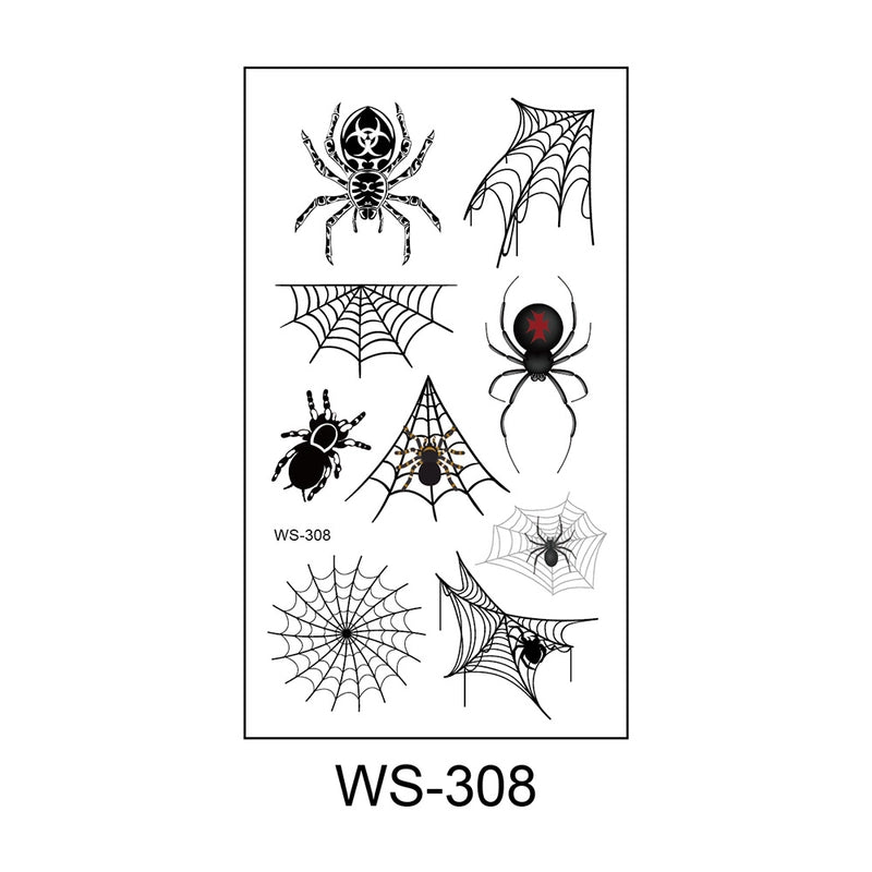 Halloween Spider PVC Tattoos & Body Art 1 Piece