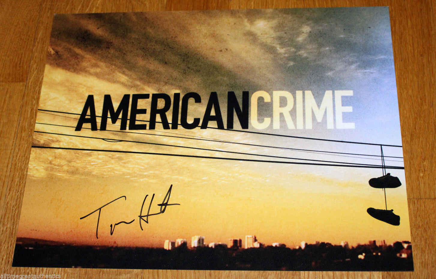 ACTOR TIMOTHY HUTTON SIGNED AUTHENTIC 'AMERICAN CRIME' 11X14 Photo Poster painting w/COA