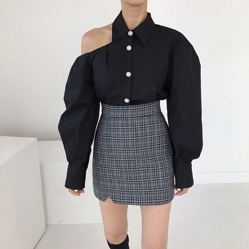 Fongt Korean Blouse Women 2022 Blusas Mujer De Moda Chic Hollow Out Off Shoulder Fashion White Shirts Temperament Tops 99586