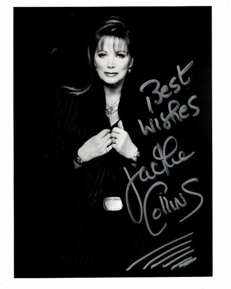 Jackie collins signed autographed Photo Poster painting